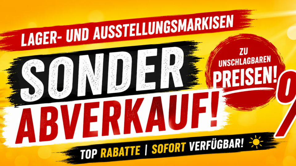 Abverkauf Markisen